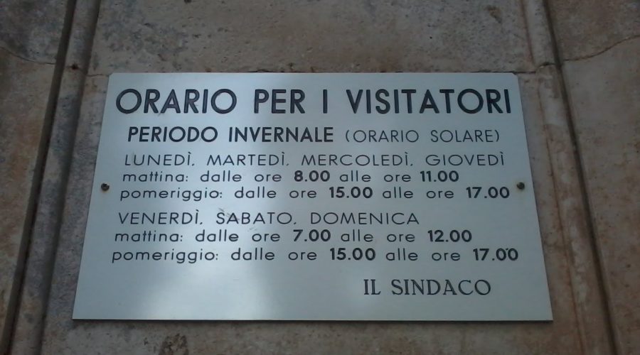 Aggiornamenti orari per la chiusura dei cancelli cimiteriali