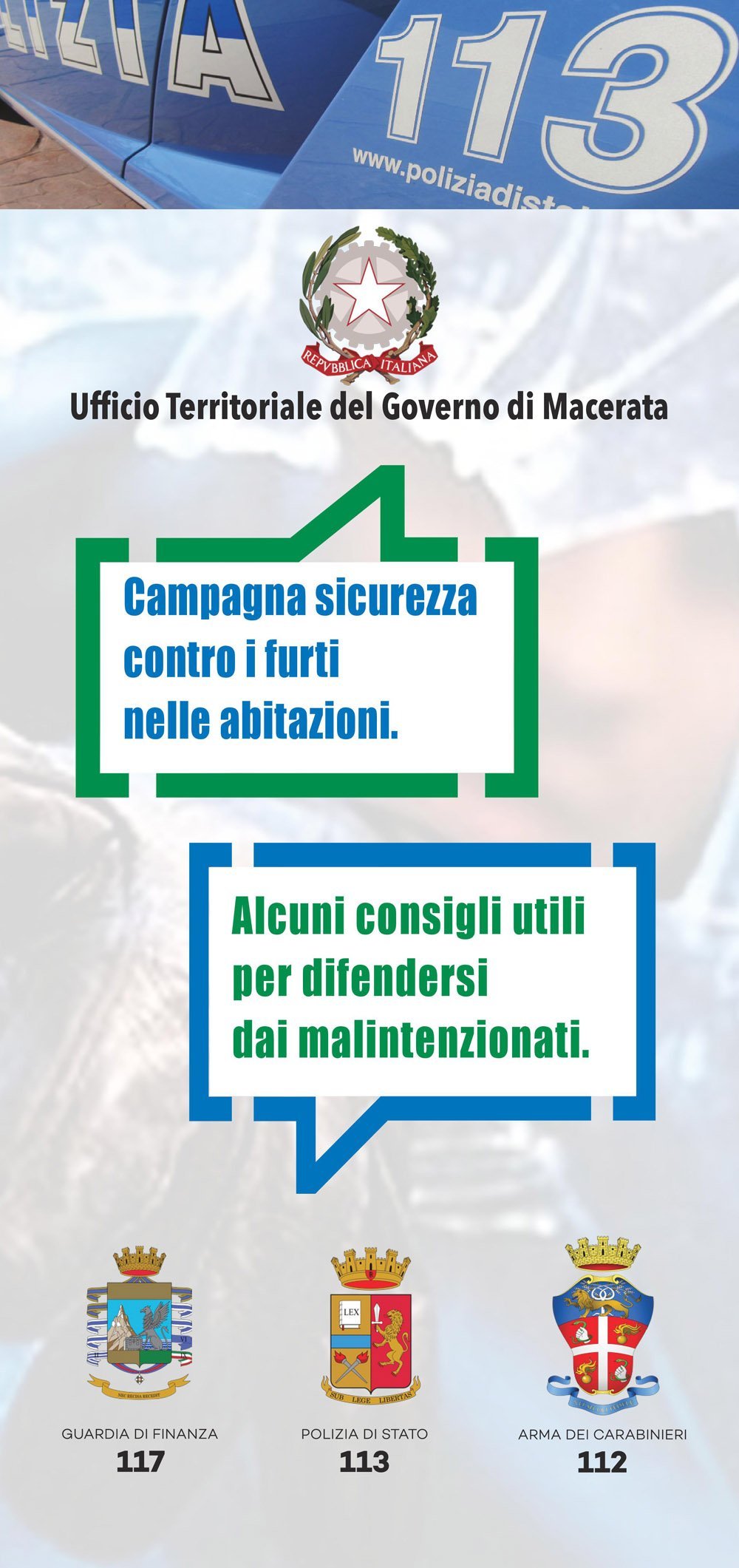 Campagna di sicurezza contro i furti nelle abitazioni Porto Recanati