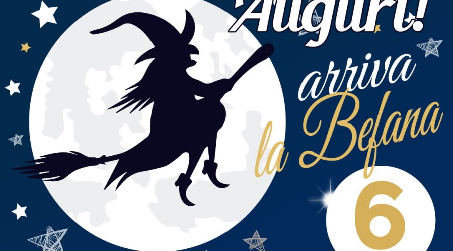 Il 6 gennaio non mancherà la star più attesa dai bambini… la Befana!