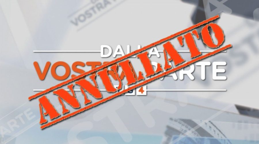 Diretta su Rete 4 di questa sera Annullata