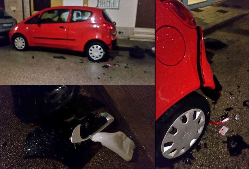urta macchina e scappa