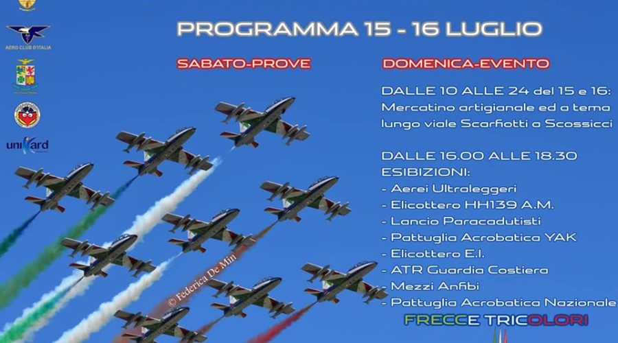 Air Show delle Frecce Tricolore 15 e 16 Luglio