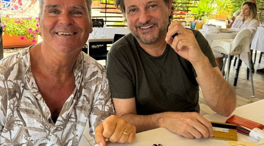 Leonardo Pieraccioni in visita a Porto Recanati